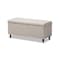 Baxton Studio Kaylee Beige Upholstered Button-Tufting Storage Ottoman Bench 128-7053 - alternate 1